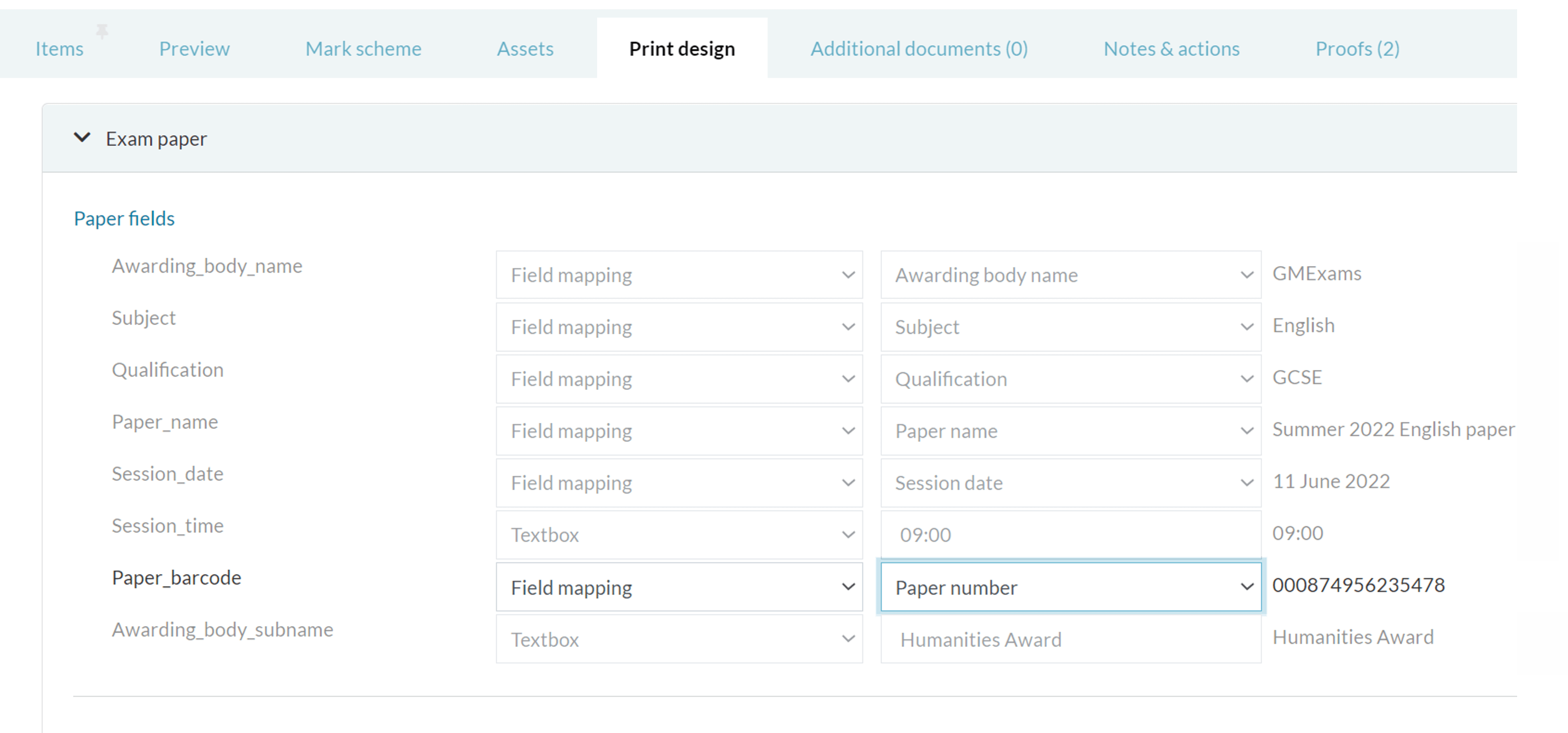 Barcodes Update Automatic Exam Typesetting