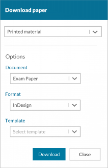 Download Test - Paper Publishing Option from Automatic Exam Typesetting